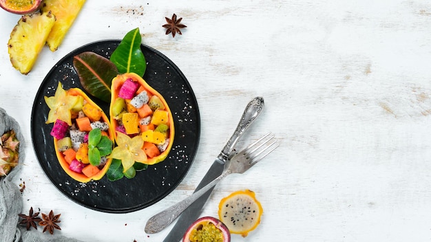 Kolorowe dania z bliska